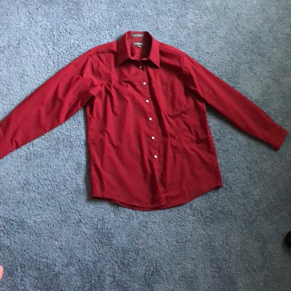 Red Men’s dress shirt